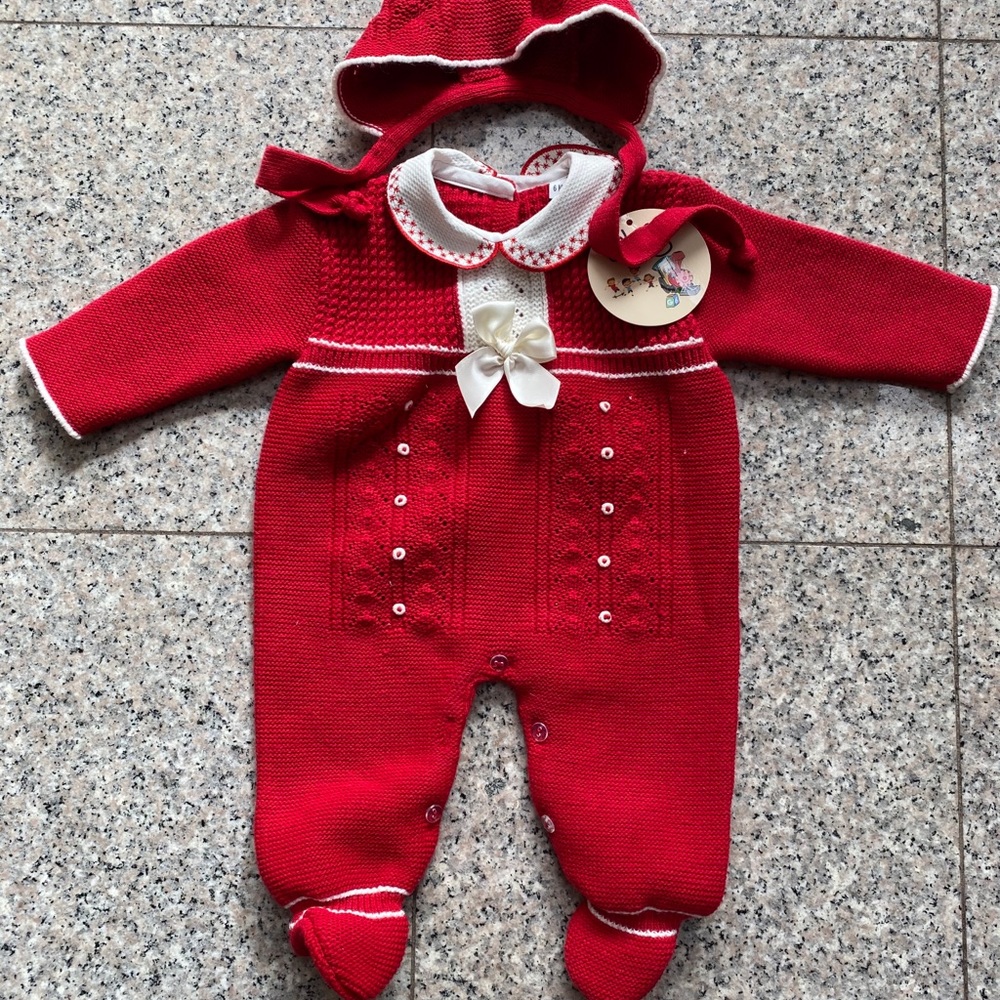 Glory Bebe onesie red 6 months NWT